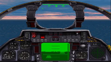 F-14 flight simulator in use